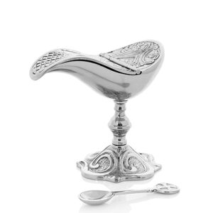 Ornate Silver Incense Boat